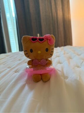 Hello Kitty Brown Plush with Pink Sunglasses and Pink Float